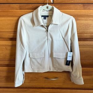 Saks Fifth Avenue Women's Trucker short length zip jacket